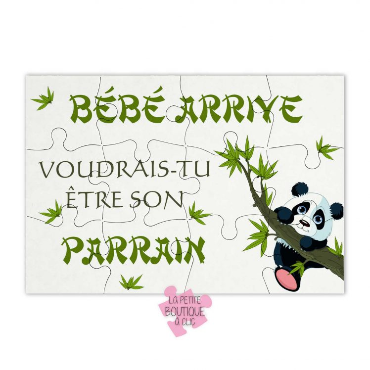 puzzle demande parrain panda