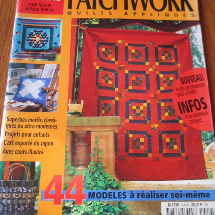 Burda Spécial Patchwork quilts appliquésN° 519