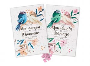 puzzle demande témoin mariage demoiselle honneur pacs