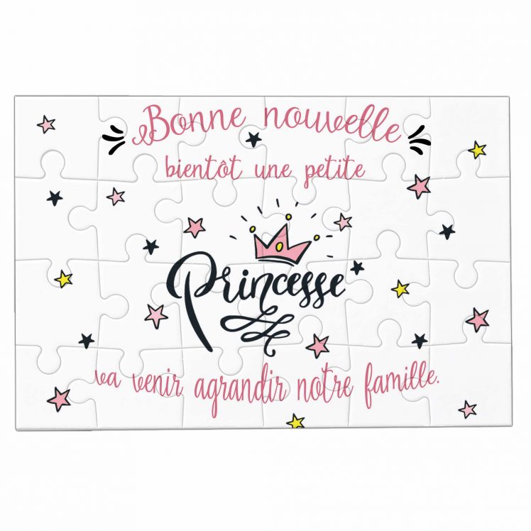 puzzle annonce grossesse fille 24 pièces