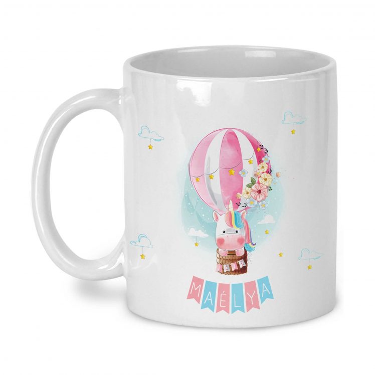 mug licorne personnalisable prénom