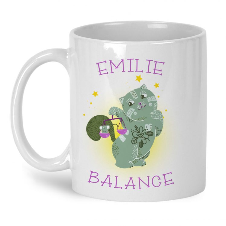 mug signe astrologique balance prénom perso