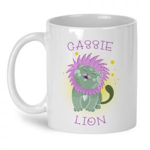 mug signe lion personnalisé prenom astrologique