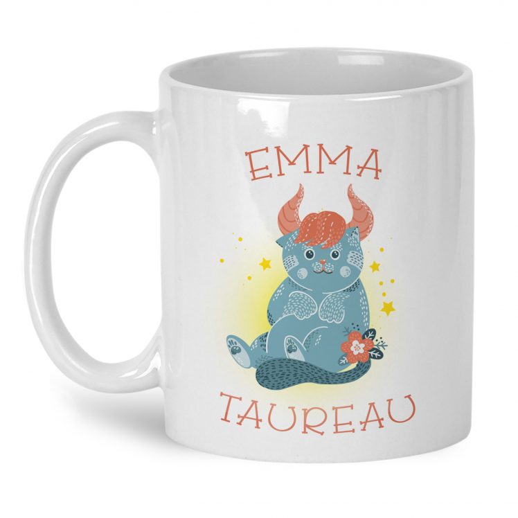 mug signe taureau prénom zodiaque