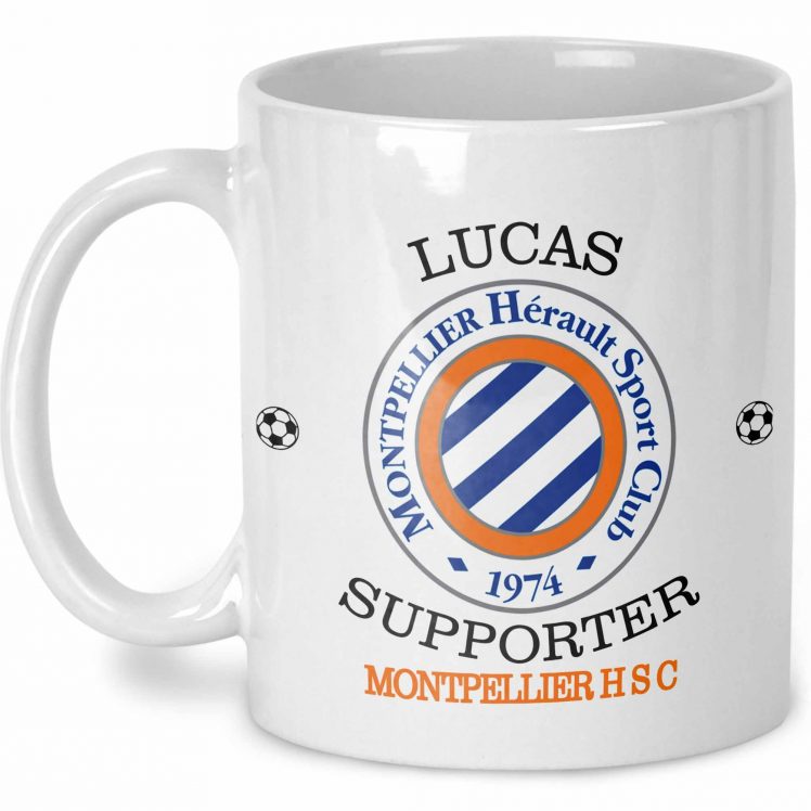 mug foot montpellier personnalisé