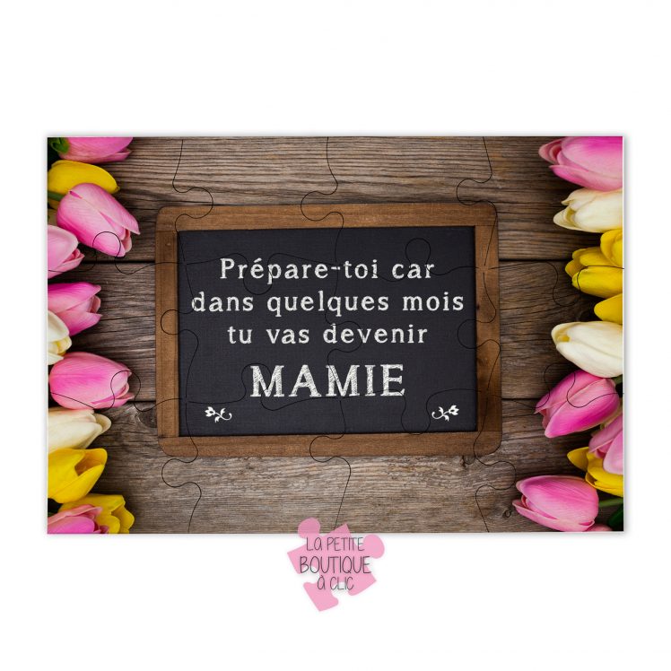 puzzle annonce grossesse mamie