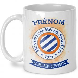 Mug Montpellier Hérault Sport Club personnalisé prénom