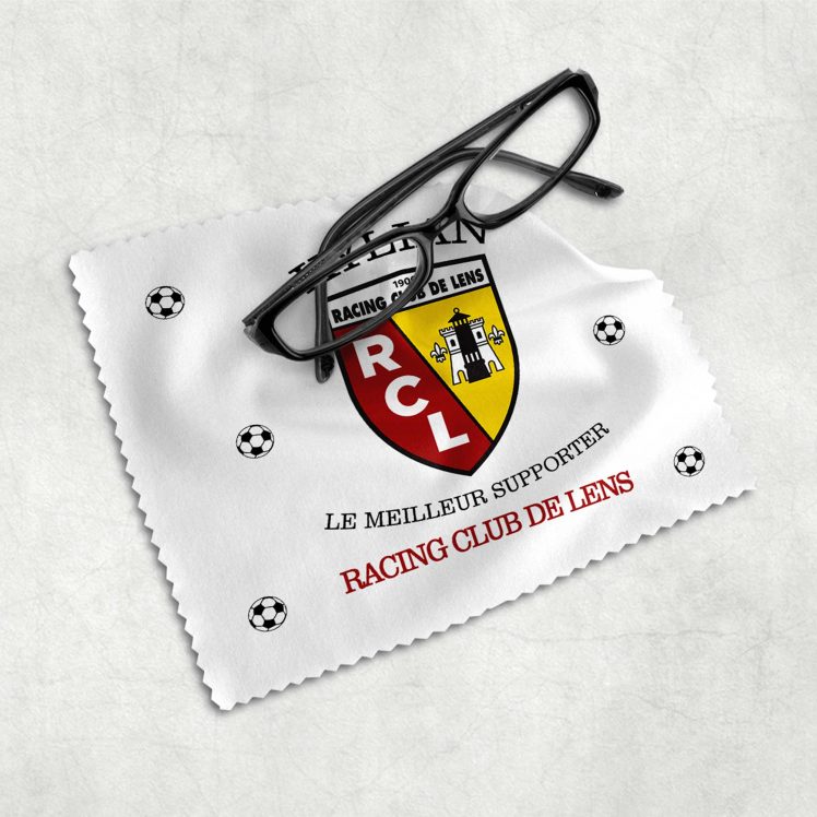 essuie lunettes rc lens avec prénom