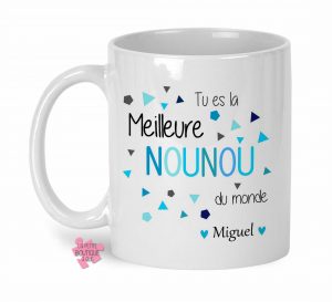 tasse nounou personnalisé avec prenom