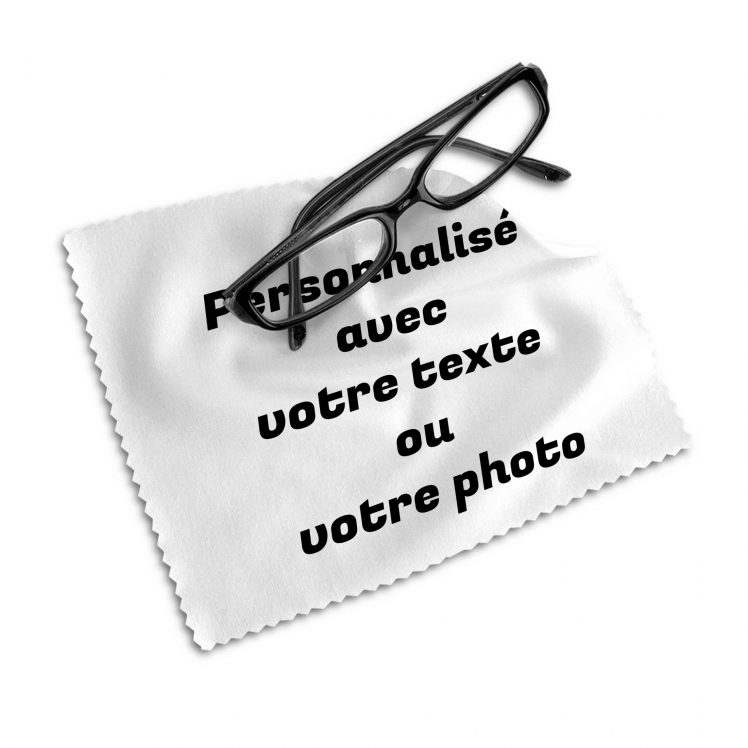 essuie lunettes avec votre photo